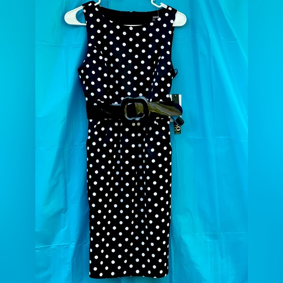 NWT PRETTY WOMAN polka dots dress XOXO size 3 - Picture 1 of 6